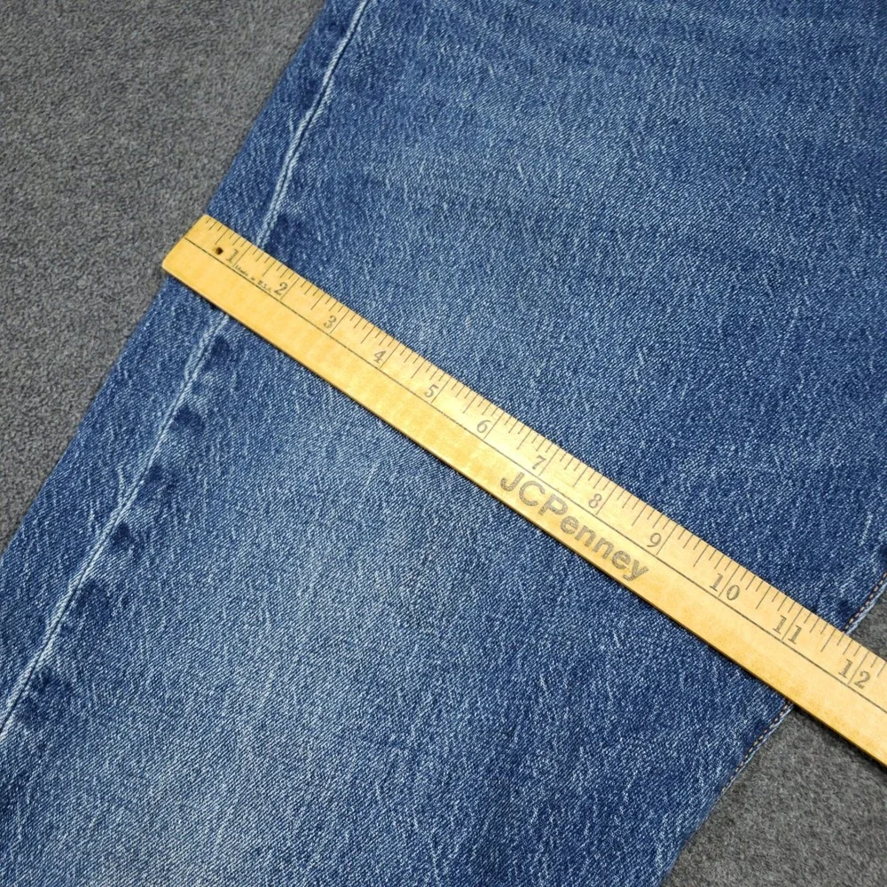 Levi Premium Big E Jeans Mens 38x34 Blue Medium Wash Denim Button Fly‎